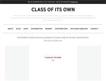 Tablet Screenshot of class-of-its-own.com